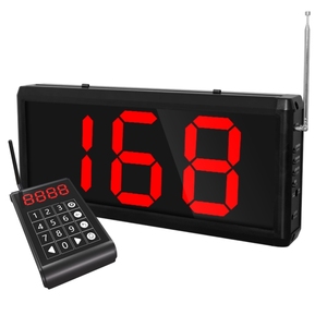 Sistema de llamadas inalámbricas Número Teclado Número de llamador Sistema de cola de gestión de transmisión con pantalla de 3 dígitos Restaurante - Product Image 4