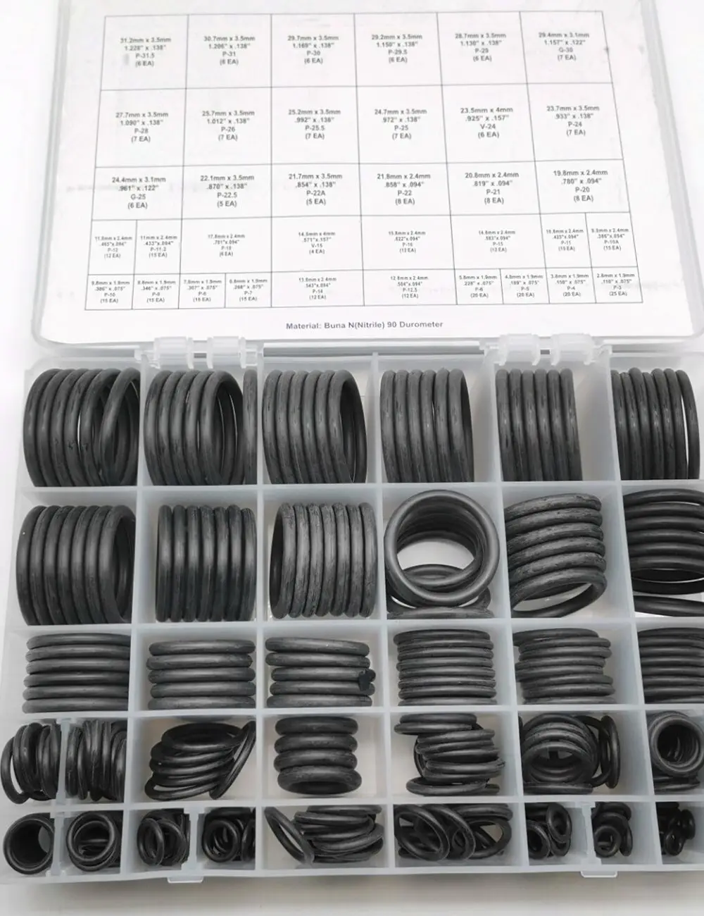 factory o ring box nbr mega oring repair kit for cars