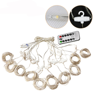 Led Thác chuỗi ánh sáng Rèm IP44 Cổ Tích lấp lánh dòng nước treo đèn cho ngoài trời cho Giáng sinh ngày Valentine trang trí nội thất - Product Image 5