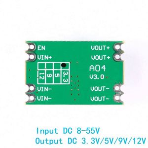 Nuevo módulo de fuente de alimentación reductor de placa regulada Buck 2A entrada 8-55V salida DC a DC 3,3 V/5V/9V/12V A04 PCB electrónico - Product Image 4