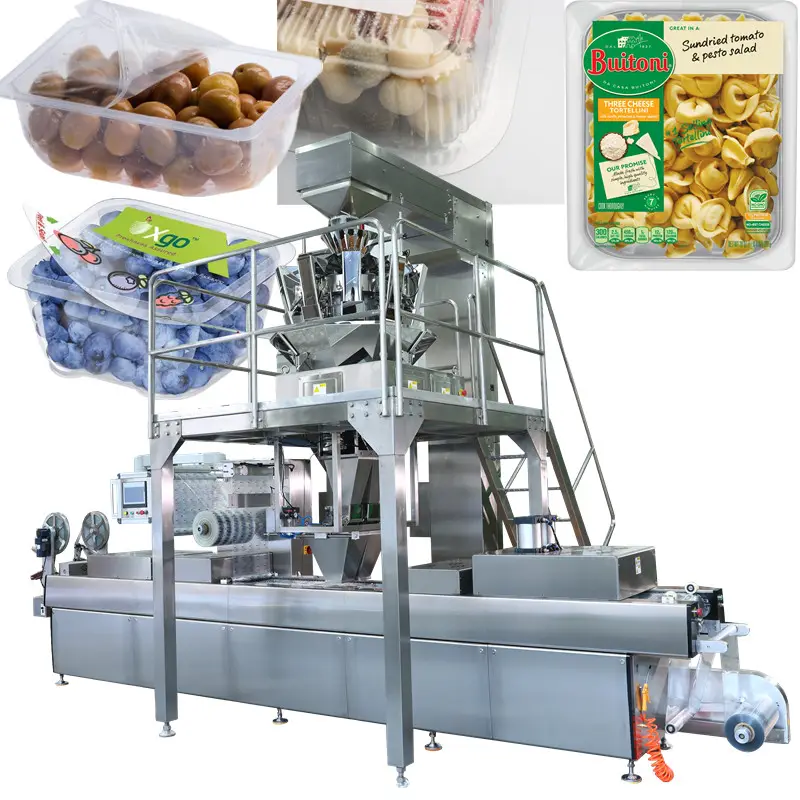 dates thermoforming packaging machine dry fruit figs automatic tray sealer cashew walnut thermoforming vacuum packing machine