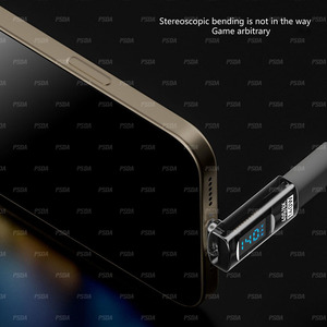 Adaptador pequeño USB C macho a hembra con velocidad de 40Gbps Carga rápida de 140W y pantalla de visualización digital de salida de Video 8K - Product Image 6