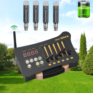 2,4G drahtloses WLAN DMX512 Controller 54CH Akku wiederaufladbare Mini-Bühnenlicht-Controller-Konsole - Product Image 3