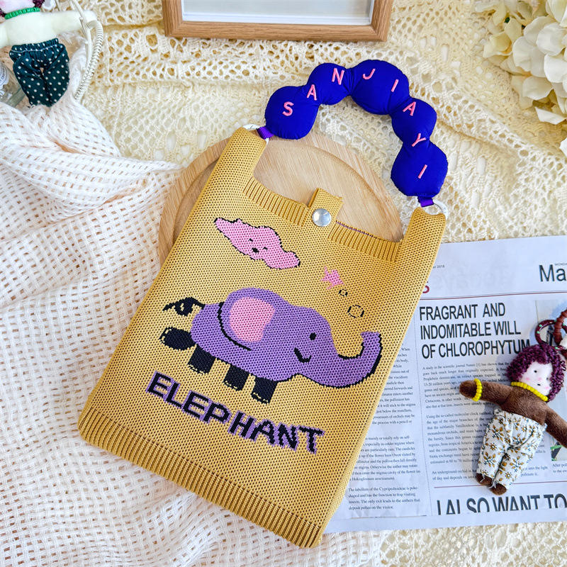 Elefante de oreja grande (mango + correa para el hombro)