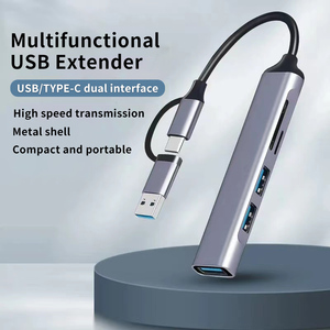 最佳价格5合1 Usb C集线器适配器，带SD/tf卡读卡器Usb3.0数据集线器，用于计算机安装Usb集线器 - Product Image 3