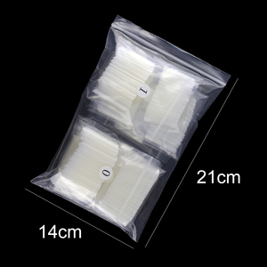 เคล็ดลับเล็บปลอมธรรมชาติ500ชิ้น,เล็บปลอมปลอม XXL ครึ่งฝาติดปลายเล็บ - Product Image 5