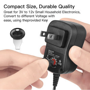 Fuente de alimentación de Venta caliente 3V a 12V 30W adaptador multifunción de voltaje ajustable con 9 puntas de CC - Product Image 3