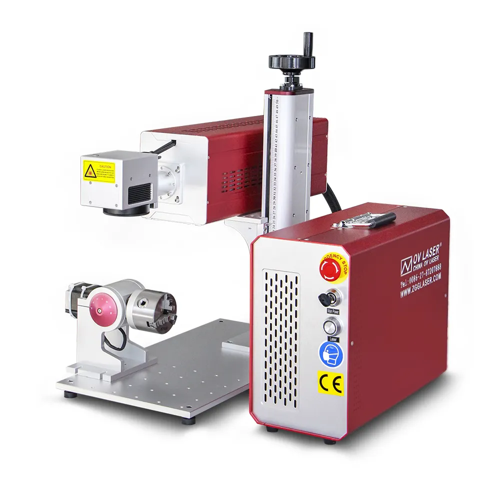 Máquina de marcado láser CO2 Máquina de grabado láser CO2 Galvo para vaso acrílico de madera 30W 60W Davi Synrad CO2 Grabador láser