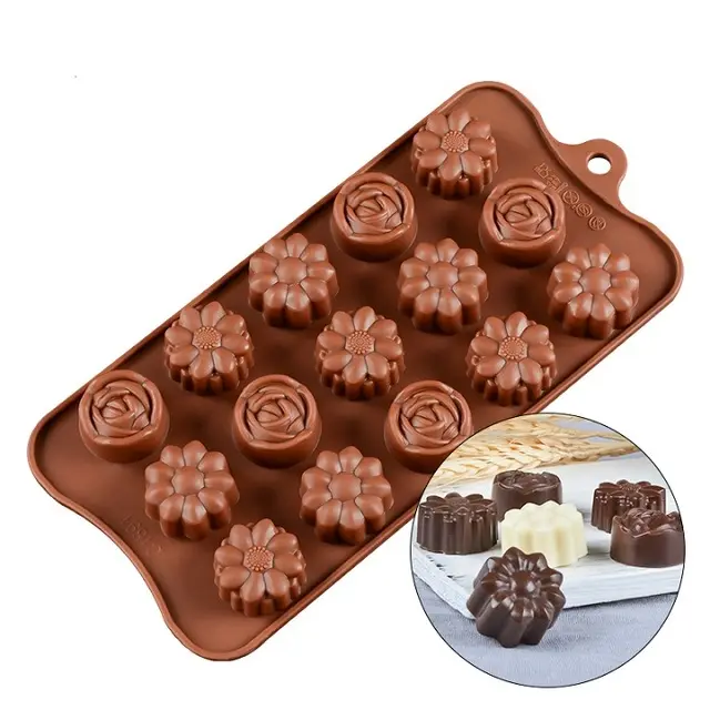 Christmas Silicone Chocolate Molds 12-cavity Silicone Christmas Silicone Mold for Making Soap Candle Candy Chocolate