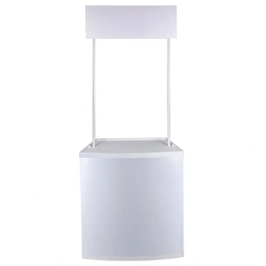 2024工厂定制设计可折叠PP塑料促销柜台，用于贸易展示桌展示会 - Product Image 1