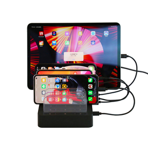Masaüstü taşınabilir akıllı cep telefonu hızlı şarj evrensel çoklu USB şarj aleti 8 Port 4 tip C portu ile hızlı şarj istasyonu - Product Image 2