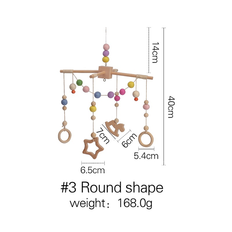 Wooden animal bed bells