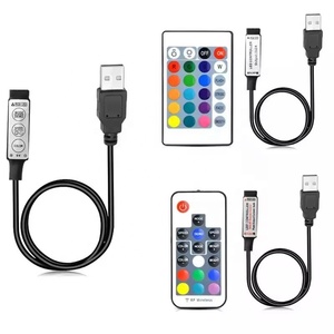 3 17 24 ключа USB RGB огни Светодиодные полосы контроллер с пультом дистанционного управления светодиодные полосы пульт дистанционного управления для RGB светодиодные полосы света - Product Image 3