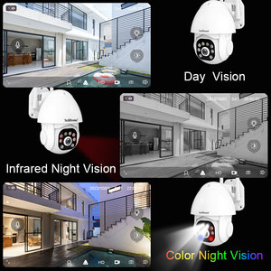 SriHome กล้อง PTZ ไร้สาย WiFi SH039B,กล้องรักษาความปลอดภัยกล้อง IP แบบ2ทางเสียงทนต่อสภาพอากาศสำหรับกลางแจ้ง3MP - Product Image 3