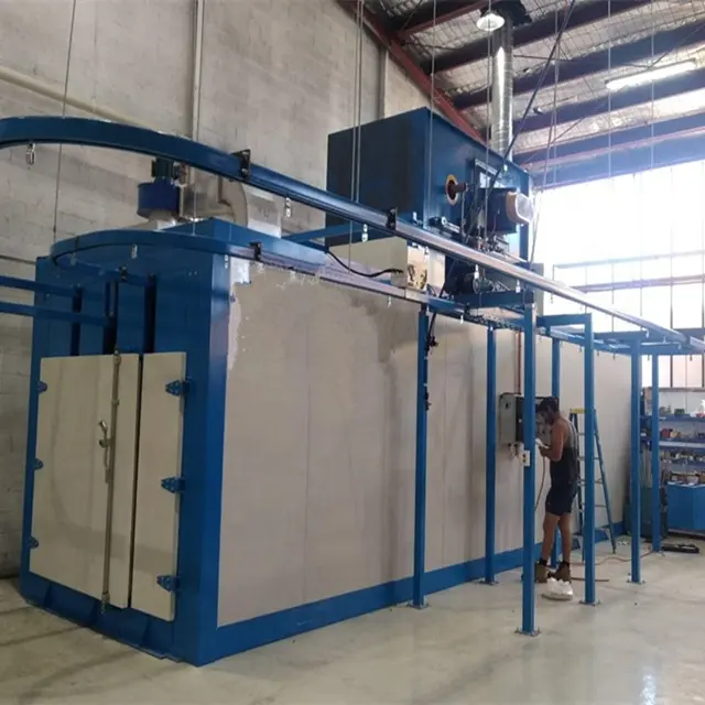 Automatische Pulver beschichtung Sprüh lackier linie Hoch temperatur ofen Fabrik Direkt verkauf