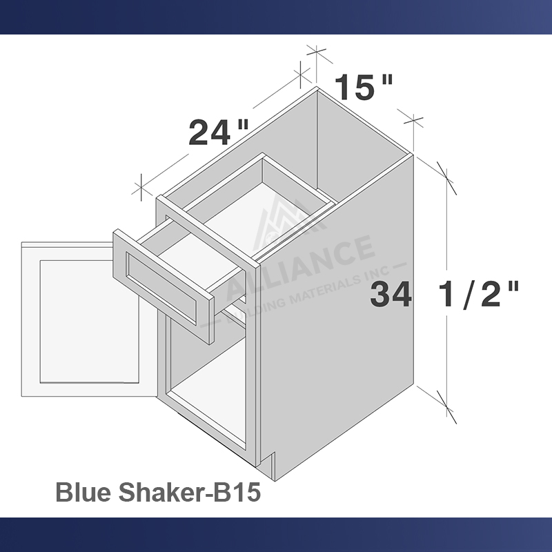 H Bleu Shaker-B15