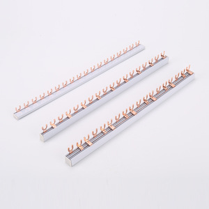 Power distribution equipment <strong>U</strong>-shaped 1m copper 1P/2P/3P connection bar Circuit breaker terminal <strong>busbar</strong> - Product Image 4