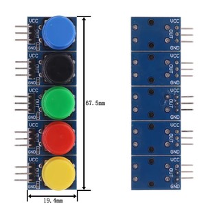 Modulo grande chiave 12x12mm modulo grande pulsante modulo luce Touch interruttore modulo con cappello di uscita di alto livello per arduino o lampone Pi 3