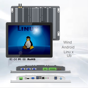 17インチwin10Linuxip66防水埋め込み型産業用タッチスクリーンファンレスlecdパネルPCオールインワン産業用PC - Product Image 1