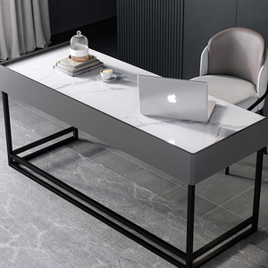 Leichte Luxus Marmor Büro tische einfache moderne Home Tischplatte Schublade Stauraum platzsparende Computer Schreibtisch Ecke Arbeits zimmer Schreibtisch - Product Image 4