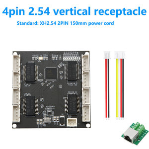 HUASIFIE Conmutador Ethernet de 8 puertos 10/100Mbps Módulo de interruptor de entrada PCBA de voltaje amplio de 5-12V - Product Image 4
