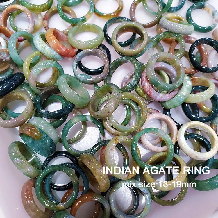 rainbow/indian jade rings