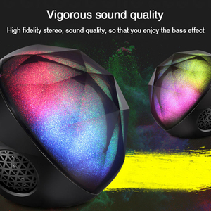 Colorful Ha Condotto La Luce Speaker Magic Sfera di Colore Carta di Mini Telecomando Senza Fili Audio Senza Fili BT Speaker - Product Image 3