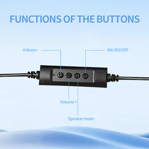 USB Enc gürültü ile 7.1 kanal kablolu Pc kulaklık mikrofon On-kulak tarzı kulaklık kulaklık çağrı merkezi/ofis bilgisayar - Product Image 3