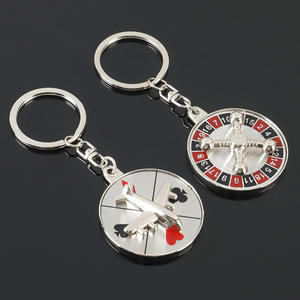 Sáng Tạo Cổ Điển Phong Cách Thép Không Gỉ Nga Roulette Keychain Kim Loại Bền Casino Đạo Cụ Và Người Giữ Chìa Khóa - Product Image 4