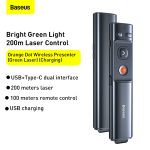 Baseus 2.4G penna Presenter Wireless presentazione PowerPoint Clicker USB RF telecomando Flip Pointer per PPT Slide adancer Pen - Product Image 2