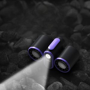 3-In-1 Mini Dual-Head High-Power Draagbare Luchtkoelventilator Voor Gebruik Buitenshuis - Product Image 1