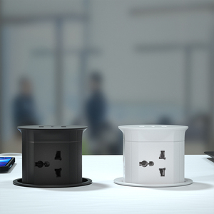 Puertos universales pop up, torre de extensión de toma de corriente con usb A + C, puertos de carga, enchufes de mesa - Product Image 5