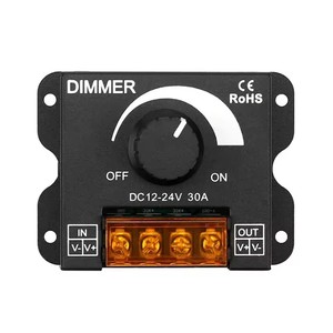 DC 12V24V 30A <strong>PWM</strong> Dimming <strong>Controller</strong> Knob Adjust Brightness ONOff Switch for Single Color LED Strip Light - Product Image 6
