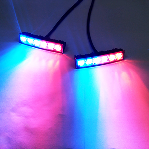 Factory Direct New Model 12V 24V <strong>LED</strong> Strobe Dash Light <strong>Red</strong> Blue Surface Emergency Warning Light <strong>Cheap</strong> Car Light Accessories - Product Image 5