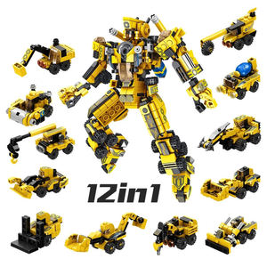 Flytec-bloques de construcción 12 en 1, robot transformable, juguete de ingeniería, camión, excavadora, robot - Product Image 4