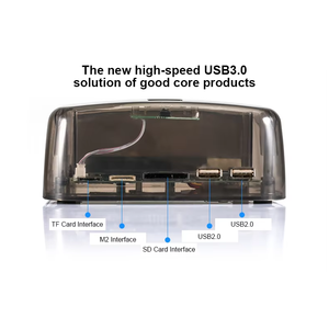 USB 3.0 çift Disk tabanı muhafaza SATA IDE 2.5 / 3.5 sabit Disk muhafazası plastik çevrimdışı SSD durumda harici HDD yerleştirme istasyonu - Product Image 3
