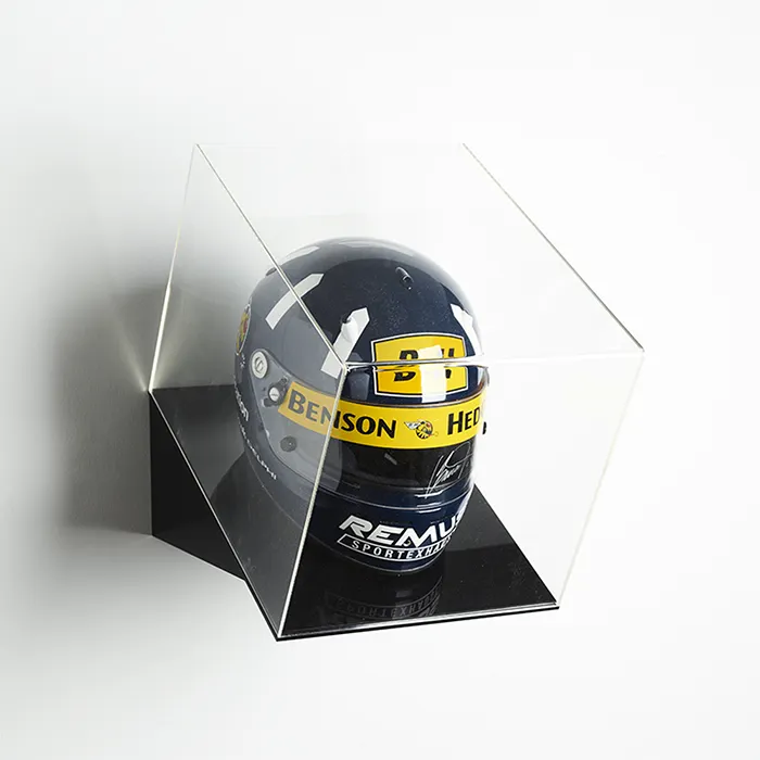 Vitrina de acrílico para casco de carreras de Motocross, personalizada, hecha a mano