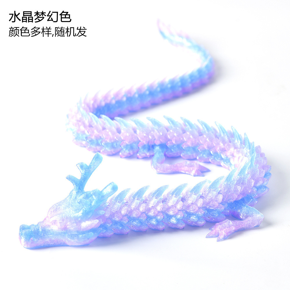 Chinese dragon - laser crystal color