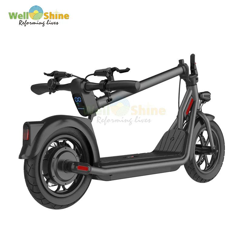 Nouveau scooter électrique adulte standard japonais à 2 roues de 400 watts de puissance avec une portée de 40km étanche avec cadre en acier de certificat PSE