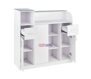 理发店前台接待桌美容院，带高品质接待桌前台准备发货 - Product Image 3
