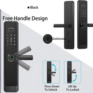 Commercial Grade Entrance DoorLock 3D Facial <strong>Scan</strong> Palm Vein Keypad <strong>Code</strong> Wireless NFC Anti-Pry Fireproof Design Lock - Product Image 3