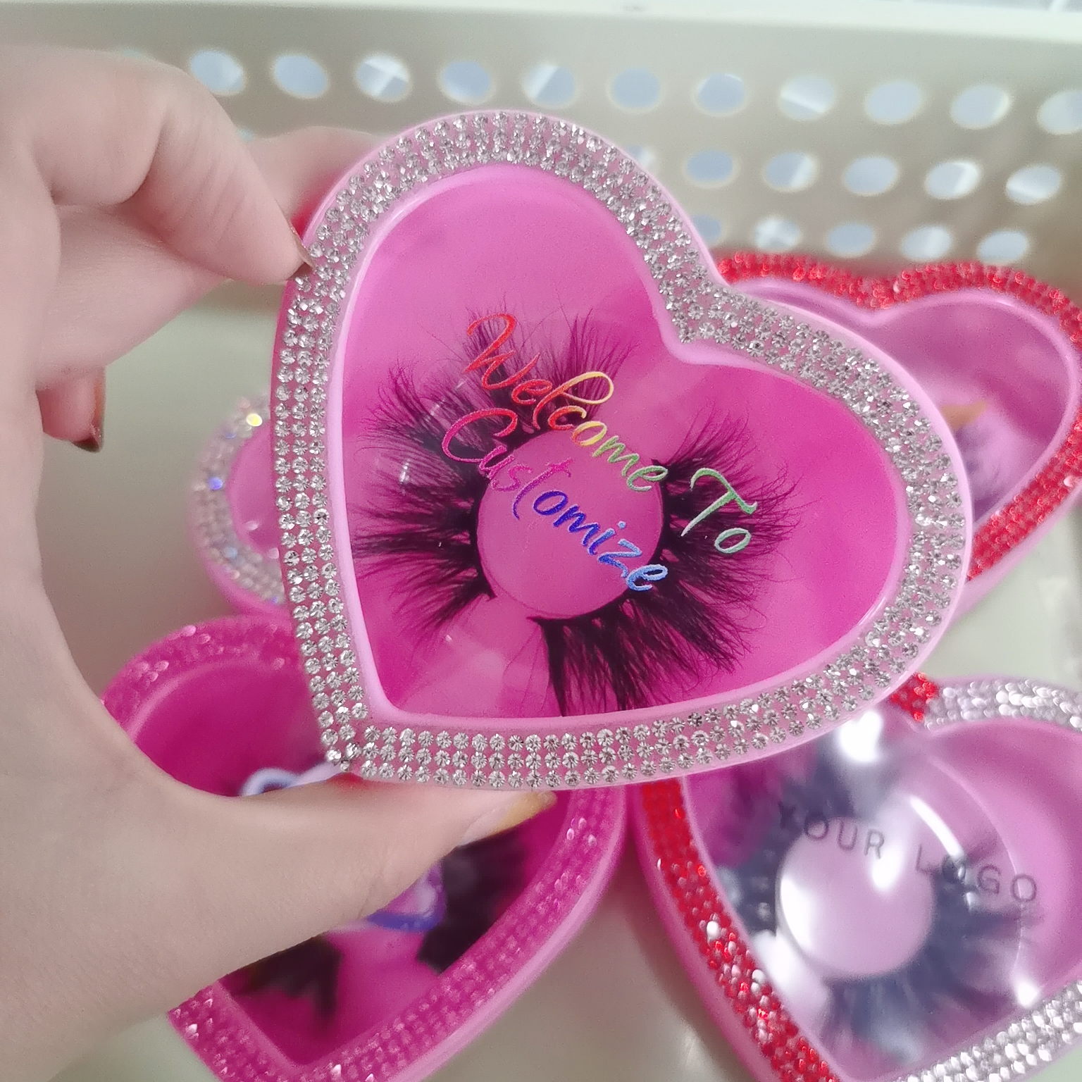 Forme de coeur en plastique