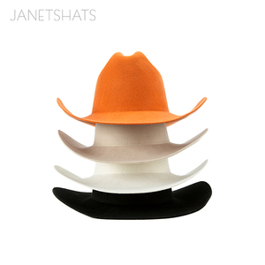 Linglong Mexico 100% 30x sombrero Americano cứng trước đúc Hải Ly lông cảm thấy mũ cao bồi cơ thể phong cách đồng bằng cho thời trang tự làm trên - Product Image 3