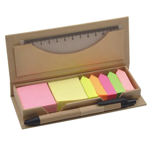 Bloc de notas personalizado con bandera, cuaderno de papel Kraft, Mini cuaderno pequeño, blocs de notas personalizados con bolígrafo y notas adhesivas