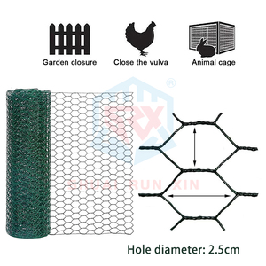 Einfach zu installieren der PVC-beschichteter Hühner draht 3 Fuß hoch 100 Fuß Länge Rostschutz Anpassbares sechseckiges Netz für die Hühner zucht - Product Image 3
