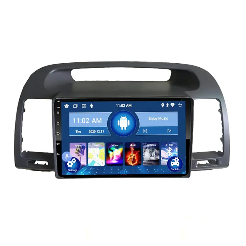 Автомобильный GPS-навигатор, радио, Carplay, Android 13, автомобильный DVD-плеер, мультимедийный плеер для Toyota Camry, 2002 2003, 2004, 2005 2006, автоледи 32 г