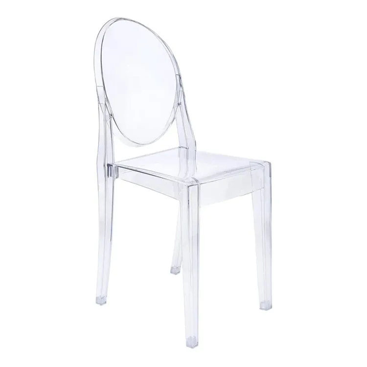 גבוהה באיכות Stackable אקריליק גידמת שקוף סיטונאי Ghost כיסא