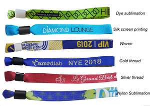 Polyester dokuma/süblimasyon/serigraf baskı kimlik kartı çip kartı bileklik bilezik - Product Image 2