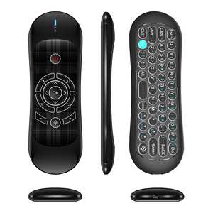 Commercio all'ingrosso della fabbrica R2 aria Mini telecomando 2.4G retroilluminato tastiera Android TV Box PC/controllo vocale per proiettore/HTPC codice fisso di plastica - Product Image 4