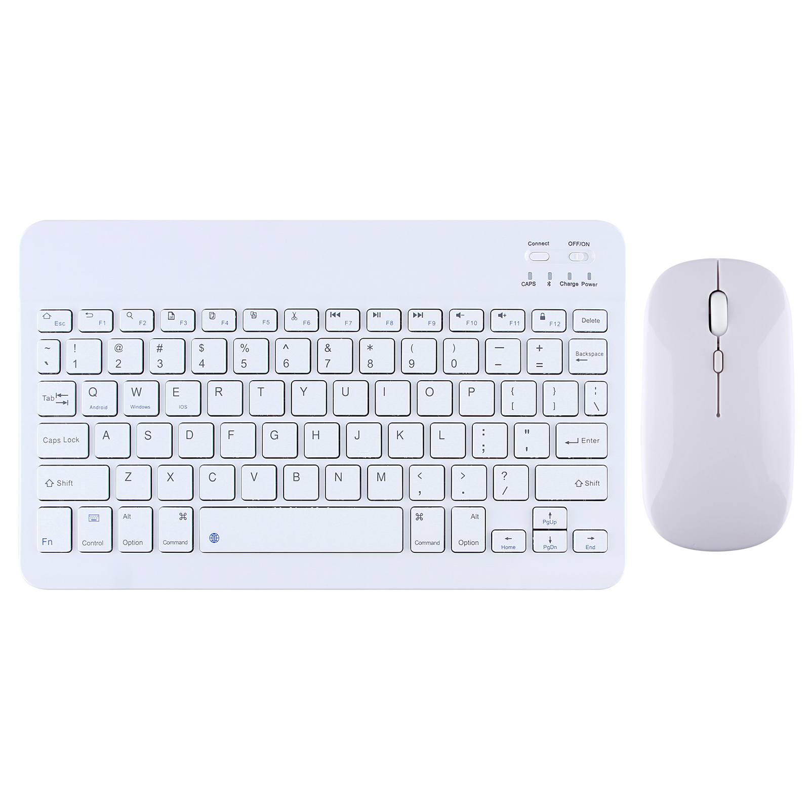 Tastiera Mouse senza fili Combo bianco
